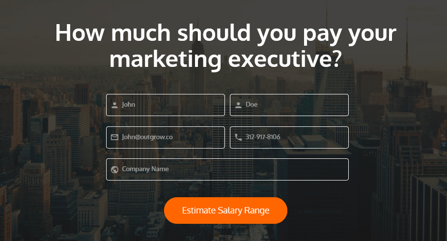 marketing executive salary guide